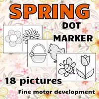 Náhled - SPRING Dot Marker Activity Pages - krycí list