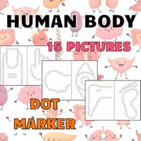 Náhled - HUMAN BODY - Dot Marker Activity Pages - krycí list