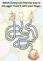 Náhled - Easter Activities – 16 Printable Cards | Montessori Learning Path | Easter Scavenger Hunt - boční 2