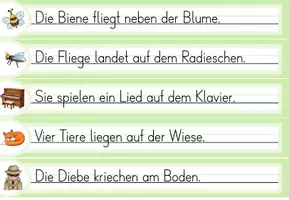 Vorschau - Arbeitsblätter - Laufdiktat Buchstabe -ie für die 1. Klasse - Seite 1