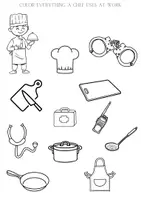 Náhled - PROFESSION - Preschool Worksheets, Preschool Activities - boční 3