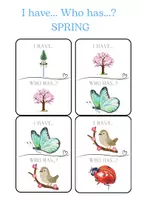 Náhled - SPRING - 156 cards - flashcards, I have. Who has? - boční 3