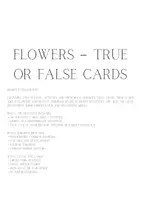 Náhled - 60 Flower True False Cards, Montessori Inspired Learning - boční 1