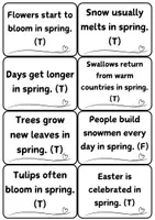 Náhled - 60 Flower True False Cards, Montessori Inspired Learning - boční 2