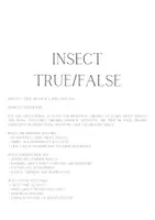 Náhled - 60 Insect True False Task Cards, Kids Bug Facts - boční 1