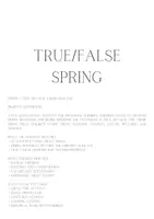 Náhled - Spring True False Task Cards, 58 Printable Facts - boční 1