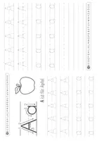 Vorschau - Arbeitsblätter - Buchstaben nachspuren ✏️ Druckschrift lernen - Seite 1