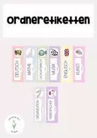 Vorschau - Anderer Materialtyp - Ordneretiketten - Deckblatt