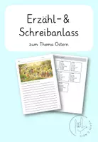 Vorschau - Arbeitsblätter - Erzähl- und Schreibanlass zu Ostern - Deckblatt