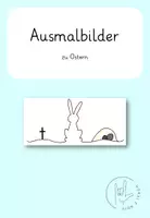 Vorschau - Mal- und Bastelvorlagen - Ausmalbilder zu Ostern - Deckblatt