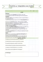 Vorschau - Arbeitsblätter - Materialpaket "Checklisten Deutsch Oberstufe" - Seite 3