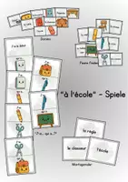Vorschau - Spiele - Dis Donc 5! - Unité 1 - "À l'école" - vier Spiele - Deckblatt