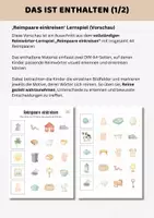Vorschau - Spiele - Reimwörter Lernspiel 'Reimpaare einkreisen' (kostenlose Vorschau) für Kita Vorschule Grundschule | Arbeitsblätter Sprachförderung Klasse 1 - Seite 1