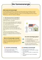 Vorschau - Arbeitsblätter - Sonnenenergie - Erneuerbare Energie (3., 4., 5. Klasse) - Seite 1