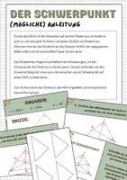 Vorschau - Arbeitsblätter - Wichtige Punkte im Dreieck Tafelmaterial (Materialpaket) - Seite 1