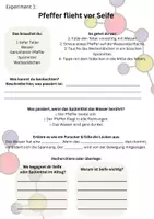 Vorschau - Arbeitsblätter - Wasserexperimente - Deckblatt