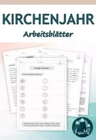 Vorschau - Unterrichtsreihen - Kirchenjahr Grundschule 3./4. Klasse - Komplettpaket zu allen Festen im Jahreskreis (Arbeitsblätter, Wissenskartei, Spiele) - Seite 1