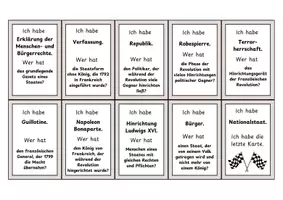 Vorschau - Spiele - Ich habe, wer hat? – Französische Revolution | Aktivierungsspiel & Wiederholung zentraler Begriffe - Seite 3