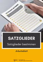 Vorschau - Arbeitsblätter - Satzglieder bestimmen Übung II - Deckblatt