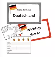 Vorschau - Arbeitsblätter - Materialpaket Deutschland Klasse 4 - Deckblatt