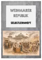 Vorschau - Stundenentwürfe - Die Weimarer Republik – Selbstlernheft Geschichte | Verfassung, Inflation, Krise & Scheitern (Sek I) - Deckblatt