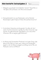 Vorschau - Arbeitsblätter - Märchen Werkstatt - Märchenhafte Sachaufgaben - Seite 2