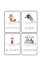 Náhled - Community Helpers I Have Who Has 132 Profession Flashcards - boční 3