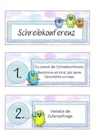 Vorschau - Poster - Fächer Schreibkonferenz mit Zuhöraufträgen - Seite 1