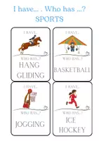 Náhled - Sports I Have Who Has Game 108 Sports Vocabulary Flashcards - boční 3