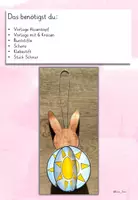 Vorschau - Mal- und Bastelvorlagen - 3D‑Osterhase als Anhänger basteln: Bastelvorlage und Kunstprojekt mit Anleitung für Ostern (Klasse 1, 2, 3, 4) - Seite 3