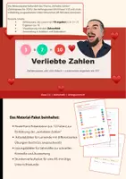Vorschau - Arbeitsblätter - Verliebte Zahlen – Rechnen bis 10 spielerisch lernen - Deckblatt