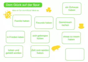 Vorschau - Arbeitsblätter - Glücksmappe - Seite 1