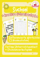 Vorschau - Stundenentwürfe - Suchsel Sommer - Wortsuche + Schreibaufgabe (differenziert) - Deckblatt