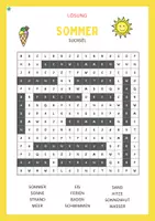 Vorschau - Stundenentwürfe - Suchsel Sommer - Wortsuche + Schreibaufgabe (differenziert) - Seite 3