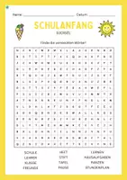 Vorschau - Stundenentwürfe - Suchsel Schulanfang - Wortsuche + Schreibaufgabe (differenziert) - Seite 2