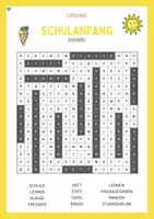 Vorschau - Stundenentwürfe - Suchsel Schulanfang - Wortsuche + Schreibaufgabe (differenziert) - Seite 3