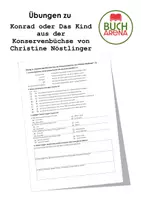 Vorschau - Arbeitsblätter - Übung zu "Konrad oder Das Kind aus der Konservenbüchse von Christine Nöstlinger" - Deckblatt