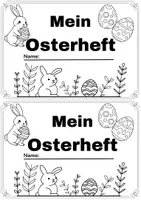 Vorschau - Arbeitsblätter - Mein Osterheft Deutsch & Mathe Klasse 2 - Deckblatt