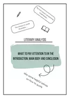 Vorschau - Merkblätter - Literary Analysis / Literarische Analyse - Deckblatt