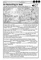 Vorschau - Arbeitsblätter - Lesen üben Frühling - Lesen Hören Malen - Im Wald Lesetexte - Seite 2