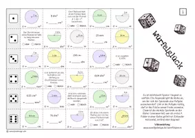 Vorschau - Spiele - KREISE / Kreisberechnungen (Umfang & Flächeninhalt) - SPIEL - Seite 3