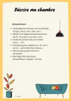Vorschau - Arbeitsblätter - Ma chambre les couleurs - Deckblatt
