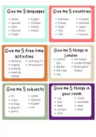 Vorschau - Spiele - Give me five 24 Spielkarten / Warm-up Spiel / Wachsendes Game / Klasse 5-10 Englisch - Seite 3