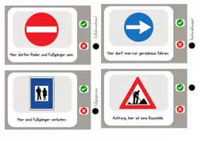 Vorschau - Spiele - Verkehrsschilder-Spielkarten mit Selbstkontrolle – Richtig oder falsch? - Seite 2