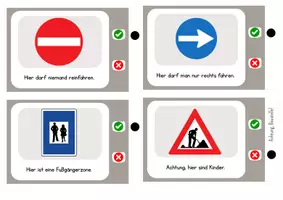 Vorschau - Spiele - Verkehrsschilder-Spielkarten mit Selbstkontrolle – Richtig oder falsch? - Seite 3