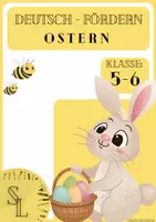 Vorschau - Arbeitsblätter - Deutsch Fördermaterial / Textarbeit / LRS Ostern - Deckblatt