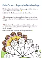 Vista previa - Hojas de trabajo - Alemán I Deutsch actividad de escritura sobre las vacaciones de Pascua I Ostern - página 1