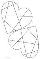 Vorschau - Mal- und Bastelvorlagen - Herzen - 4 verschiedene Vorlagen zum Ausmalen und kreativen Gestalten KOSTENLOS - Seite 3