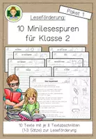 Vorschau - Arbeitsblätter - Leseförderung in der Grundschule: 10 Minilesespuren (Klasse 2, Paket 1) - Seite 1