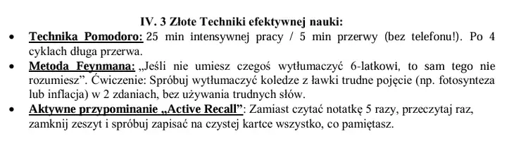 zapowiedź - Techniki efektywnej nauki - jak uczyć się krócej - obwoluta